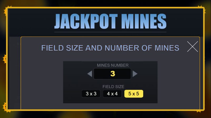 Principales características y funciones del juego en línea Jackpot Mines