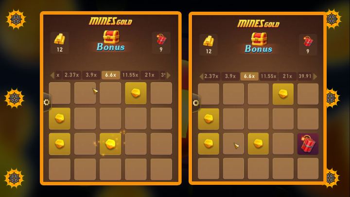 Ключевые особенности и функции онлайн игры Mines Gold