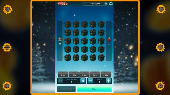 Parametri di gioco della slot Mines or Gift di Funky Games