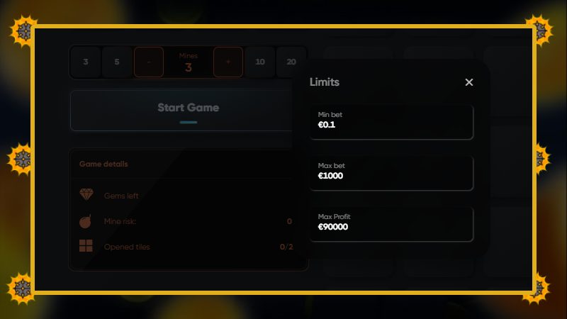 Key features of the crash game Turbo Mines